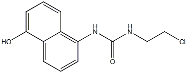 1-(2-Chloroethyl)-3-(5-hydroxy-1-naphtyl)urea 구조식 이미지