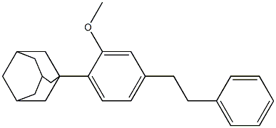 1-(2-Methoxy-4-phenethylphenyl)adamantane 구조식 이미지