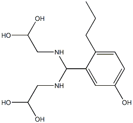 3-[Bis[(2,2-dihydroxyethyl)amino]methyl]-4-propylphenol Structure