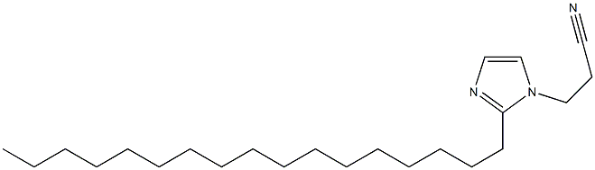 1-(2-Cyanoethyl)-2-heptadecyl-1H-imidazole 구조식 이미지