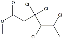 3,3,4,5-Tetrachlorocaproic acid methyl ester Structure