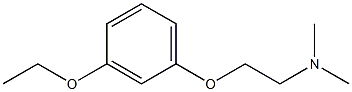 N,N-Dimethyl-2-(3-ethoxyphenoxy)ethanamine 구조식 이미지