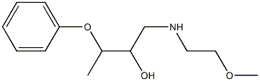 1-[(2-Methoxyethyl)amino]-3-phenoxy-2-butanol Structure