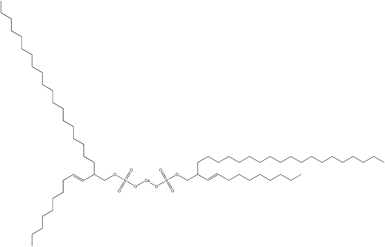 Bis[2-(1-decenyl)henicosyloxysulfonyloxy]calcium Structure