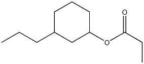 Propionic acid 3-propylcyclohexyl ester 구조식 이미지