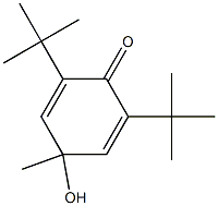 2,6-Di-tert-butyl-4-methyl-4-hydroxybenzene-1(4H)-one Structure