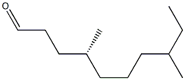 (4R)-4,8-Dimethyldecanal Structure