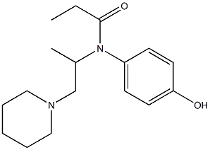 N-(4-Hydroxyphenyl)-N-(1-methyl-2-piperidinoethyl)propionamide Structure