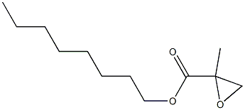 2-Methyloxirane-2-carboxylic acid octyl ester 구조식 이미지
