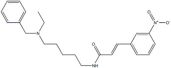 N-[5-(Ethylbenzylamino)pentyl]-3-(3-nitrophenyl)acrylamide 구조식 이미지