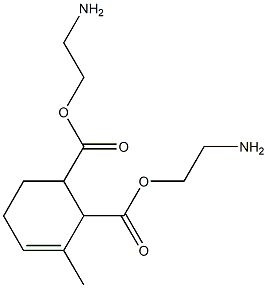 3-Methyl-3-cyclohexene-1,2-dicarboxylic acid bis(2-aminoethyl) ester Structure