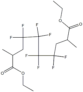 2,9-Dimethyl-4,4,5,5,6,6,7,7-octafluorodecanedioic acid diethyl ester 구조식 이미지