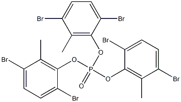 Phosphoric acid tris(2,5-dibromo-6-methylphenyl) ester 구조식 이미지
