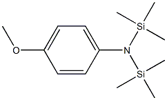 N,N-Bis(trimethylsilyl)-p-anisidine 구조식 이미지