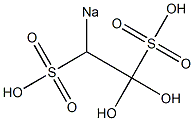 2,2-Dihydroxy-1-sodiosulfoethanesulfonic acid Structure