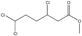 3,6,6-Trichlorocaproic acid methyl ester Structure