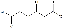 3,6,6-Trichlorocaproic acid methyl ester 구조식 이미지