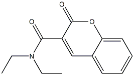 N,N-Diethyl-2-oxo-2H-1-benzopyran-3-carboxamide Structure