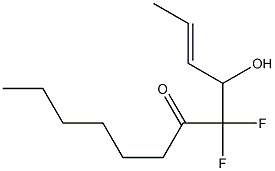 (E)-5,5-Difluoro-4-hydroxy-2-dodecen-6-one Structure