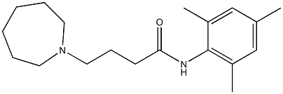 N-(2,4,6-Trimethylphenyl)-4-[(hexahydro-1H-azepin)-1-yl]butanamide 구조식 이미지