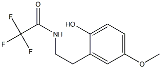 N-[2-(2-Hydroxy-5-methoxyphenyl)ethyl]-2,2,2-trifluoroacetamide 구조식 이미지