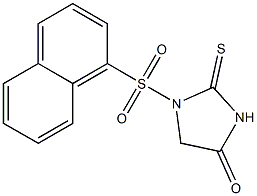 2-Thioxo-1-[[1-naphtyl]sulfonyl]imidazolidin-4-one 구조식 이미지