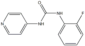 1-[(2-Fluorophenyl)]-3-(pyridin-4-yl)urea 구조식 이미지
