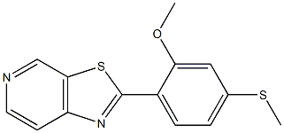 2-(4-Methylthio-2-methoxyphenyl)thiazolo[5,4-c]pyridine Structure