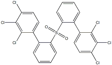 2,3,4-Trichlorophenylphenyl sulfone 구조식 이미지