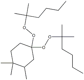3,4,4-Trimethyl-1,1-bis(1,1-dimethylpentylperoxy)cyclohexane Structure