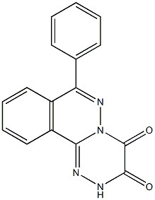 7-Phenyl-2H-[1,2,4]triazino[3,4-a]phthalazine-3,4-dione 구조식 이미지