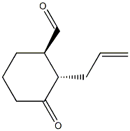 (1R,2S)-2-(2-Propen-1-yl)-3-oxocyclohexane-1-carbaldehyde 구조식 이미지