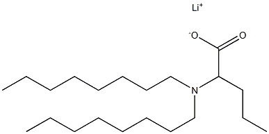 2-(Dioctylamino)valeric acid lithium salt 구조식 이미지