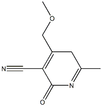 3-Cyano-4-methoxymethyl-6-methyl-2(5H)-pyridone Structure