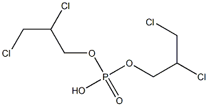 Phosphoric acid hydrogen bis(2,3-dichloropropyl) ester 구조식 이미지