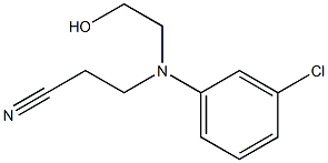 N-(2-Cyanoethyl)-N-(2-hydroxyethyl)-m-chloroaniline 구조식 이미지