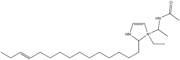 1-[1-(Acetylamino)ethyl]-1-ethyl-2-(12-pentadecenyl)-4-imidazoline-1-ium Structure