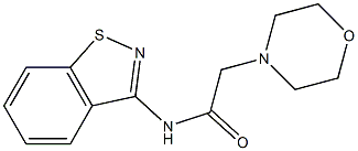 N-(1,2-Benzisothiazol-3-yl)-2-(4-morpholinyl)acetamide Structure