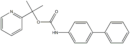 (+)-p-Phenylcarbanilic acid (S)-1-(2-pyridyl)methylethyl ester Structure