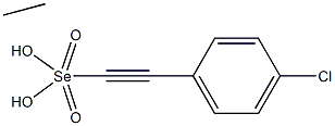 Ethaneselenoic acid Se-(4-chlorophenylethynyl) ester Structure