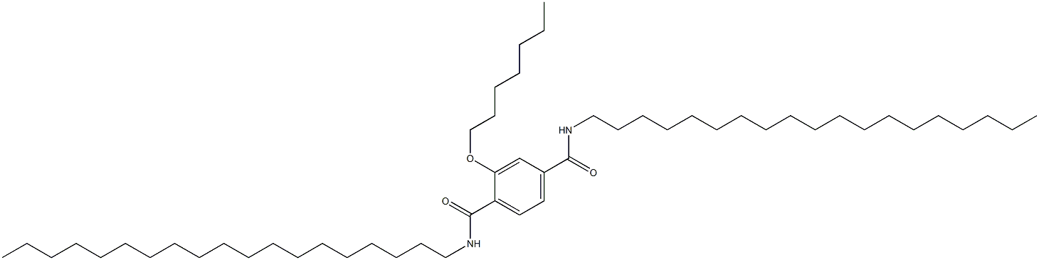 2-(Heptyloxy)-N,N'-dinonadecylterephthalamide 구조식 이미지