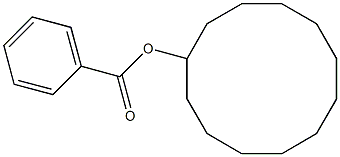 Cyclododecanol benzoate 구조식 이미지