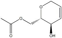 (5R,6S)-6-(Acetyloxymethyl)-5,6-dihydro-2H-pyran-5-ol Structure