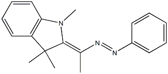 1,3,3-Trimethyl-2-(1-phenylazoethylidene)indoline Structure