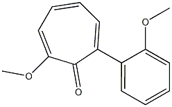 2-Methoxy-7-(2-methoxyphenyl)-2,4,6-cycloheptatrien-1-one Structure