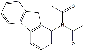 N,N-Diacetyl-9H-fluoren-1-amine 구조식 이미지