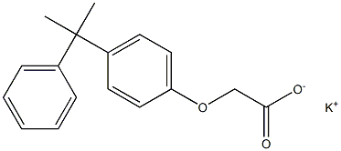 2-[4-(1-Phenyl-1-methylethyl)phenoxy]acetic acid potassium salt Structure