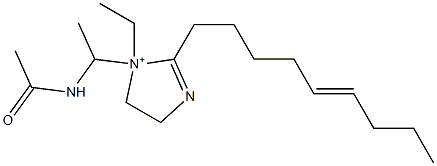 1-[1-(Acetylamino)ethyl]-1-ethyl-2-(5-nonenyl)-2-imidazoline-1-ium Structure