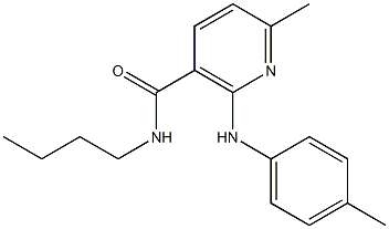 N-Butyl-6-methyl-2-(p-toluidino)nicotinamide 구조식 이미지