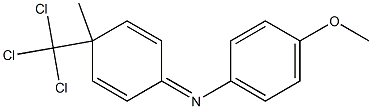 N-[4-(Trichloromethyl)-4-methyl-2,5-cyclohexadiene-1-ylidene]-4-methoxyaniline Structure